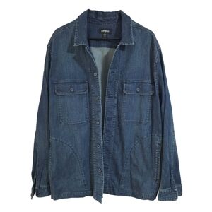 EXPRESS Men's Indigo Shirt Jacket
